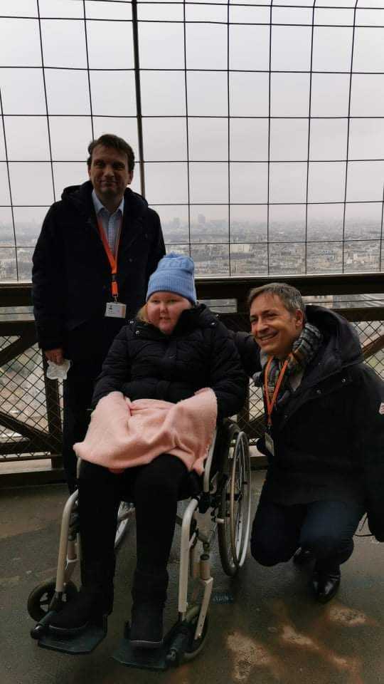 Visite de Marion Lalaut à la tour Eiffel